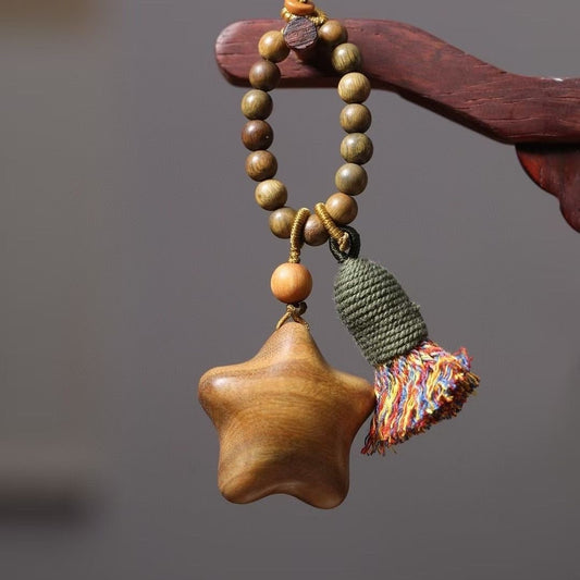 Green sandalwood good luck pendant - Starborn Seed
